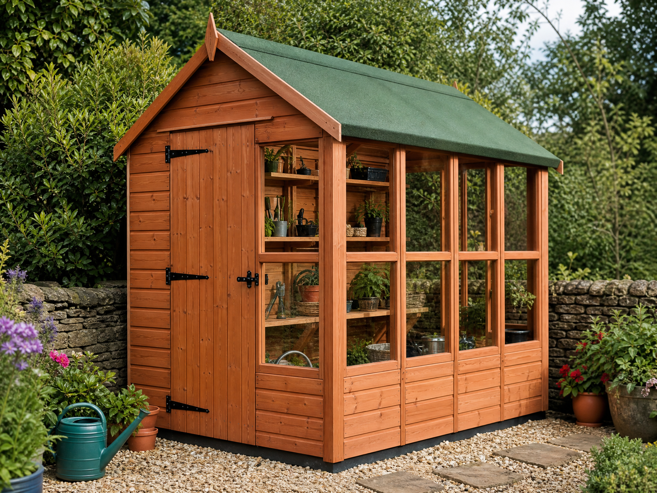 4ft x 6ft Potting Shed, Apex Roof