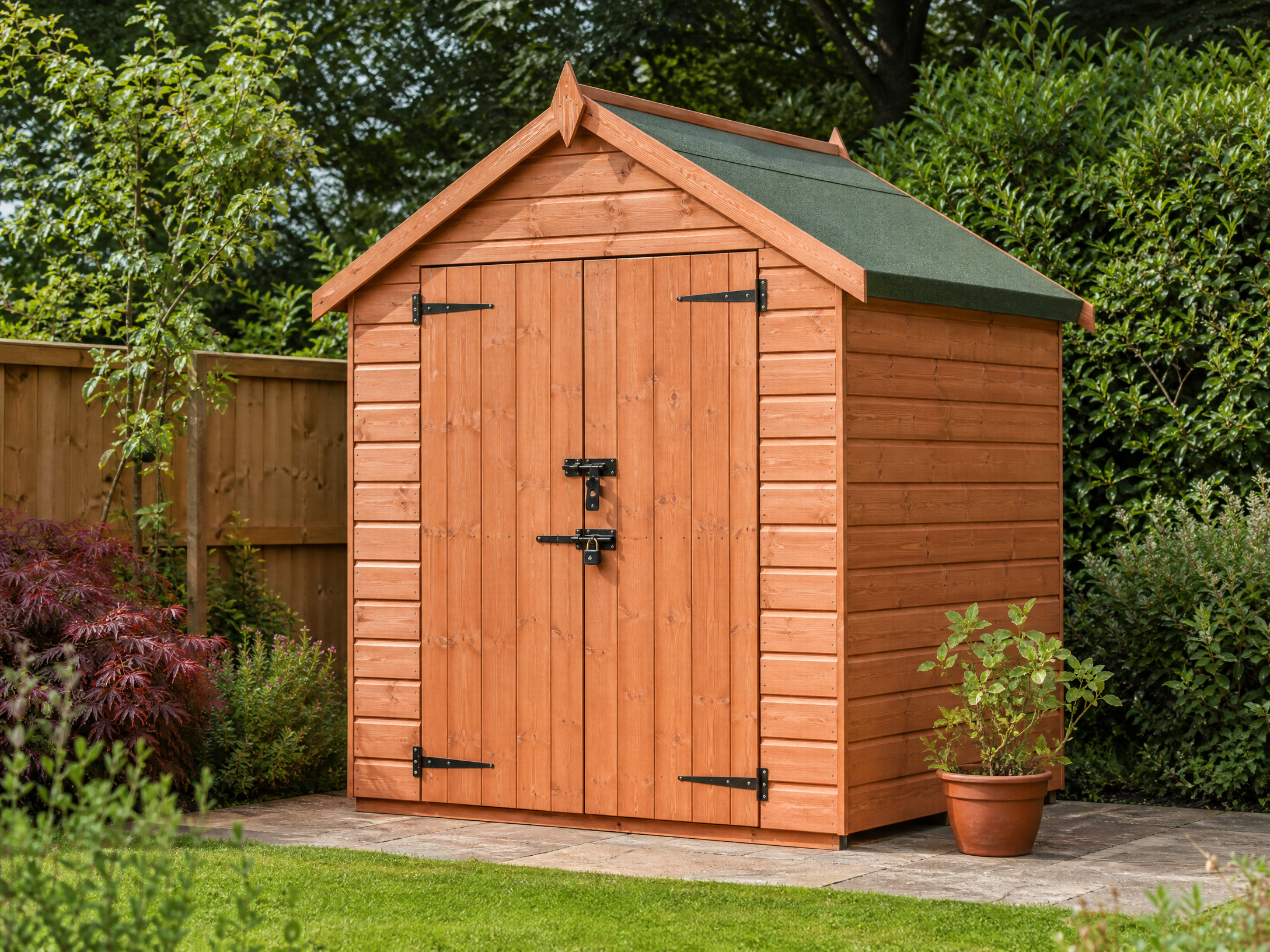 6ft x 6ft Security Shed, Apex Roof