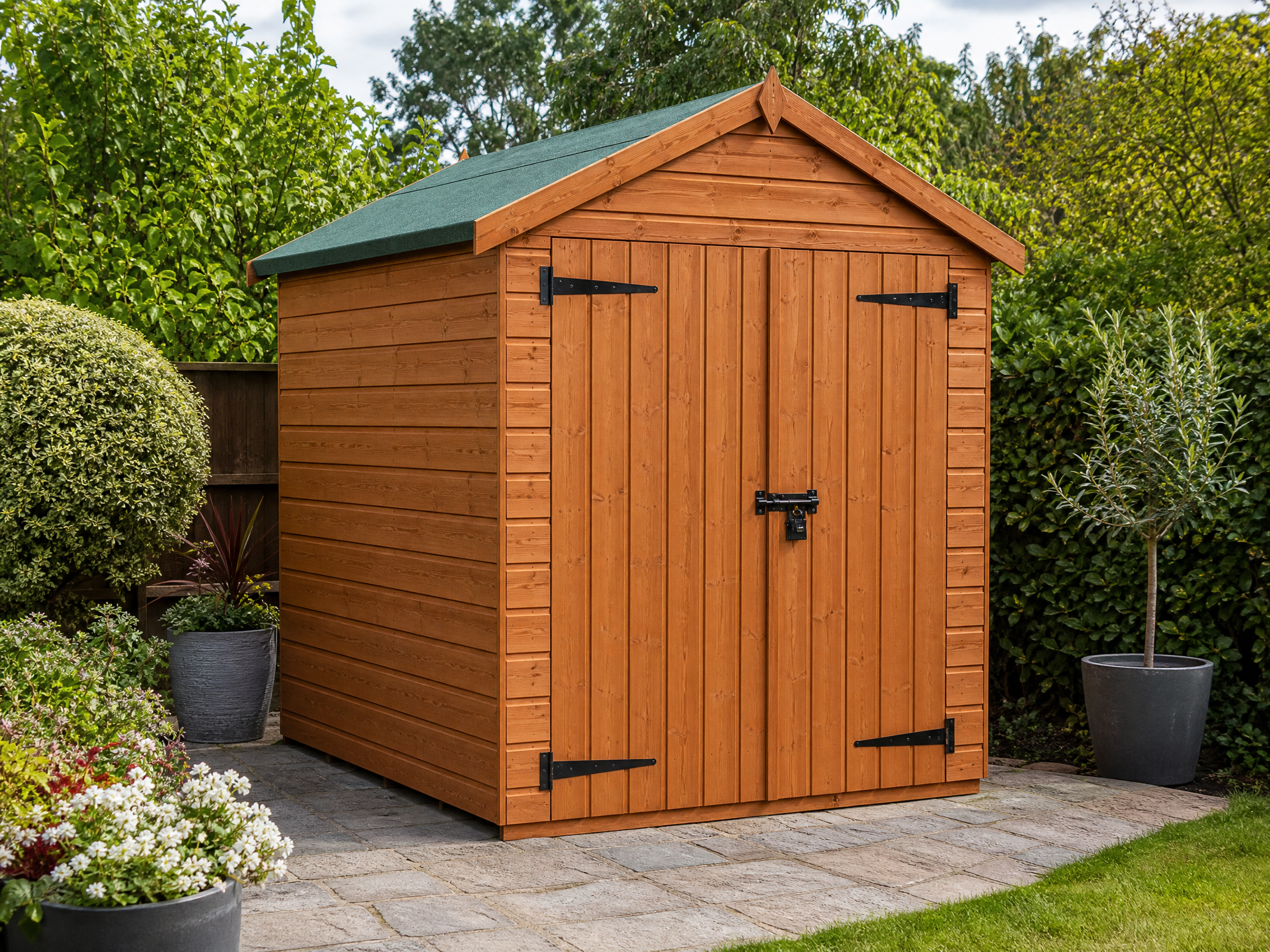 8ft x 6ft Security Shed, Apex Roof